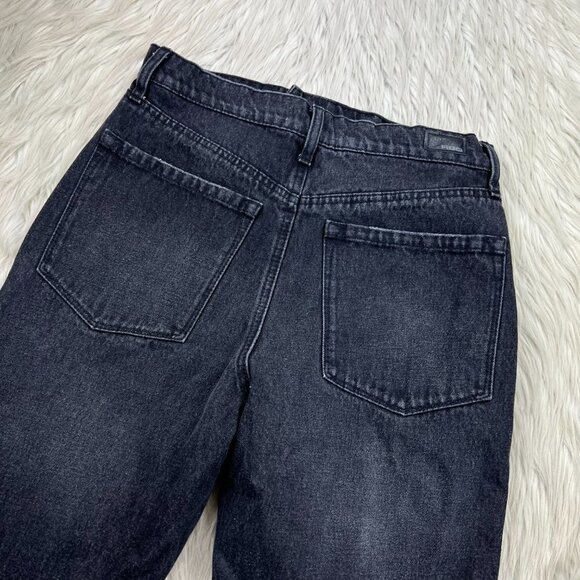 RSQ Women's Black Wash Distressed High Waisted 90's Jean - Picture 9 of 9